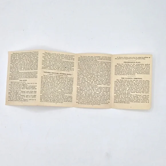 Antique 1899 Parker Brothers The Game of‎ Poems Card Game - Complete Set